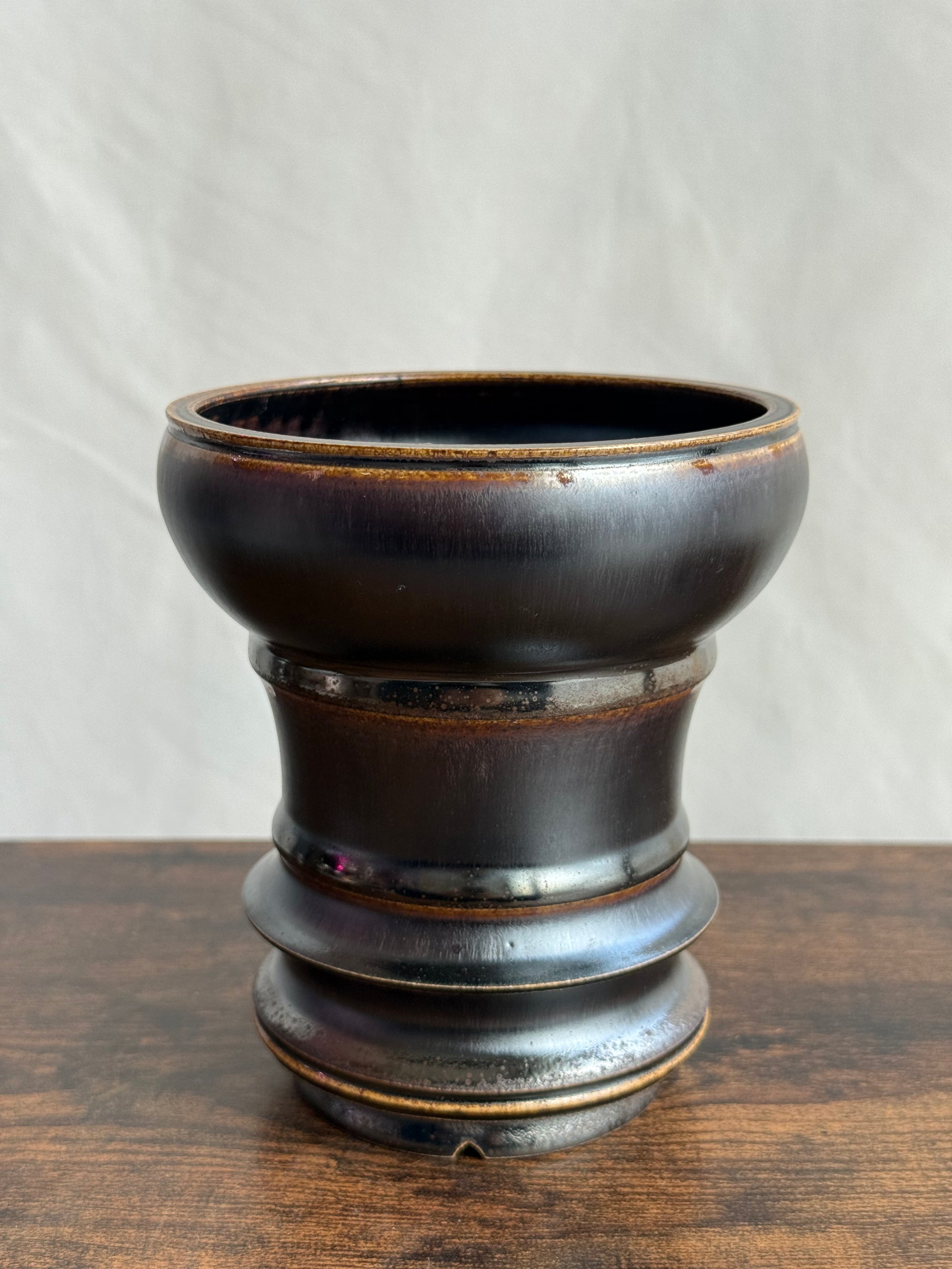 野火製陶<br>Wildfire Studio<br>手作鉢‘Burgundy’ WS1