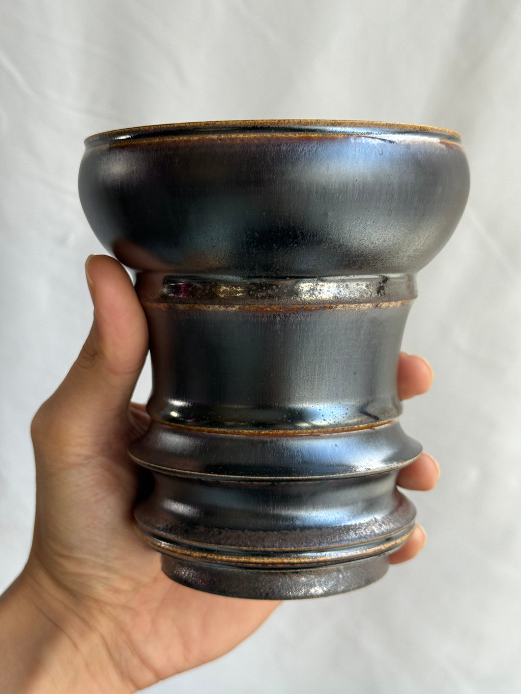 野火製陶<br>Wildfire Studio<br>手作鉢‘Burgundy’ WS1