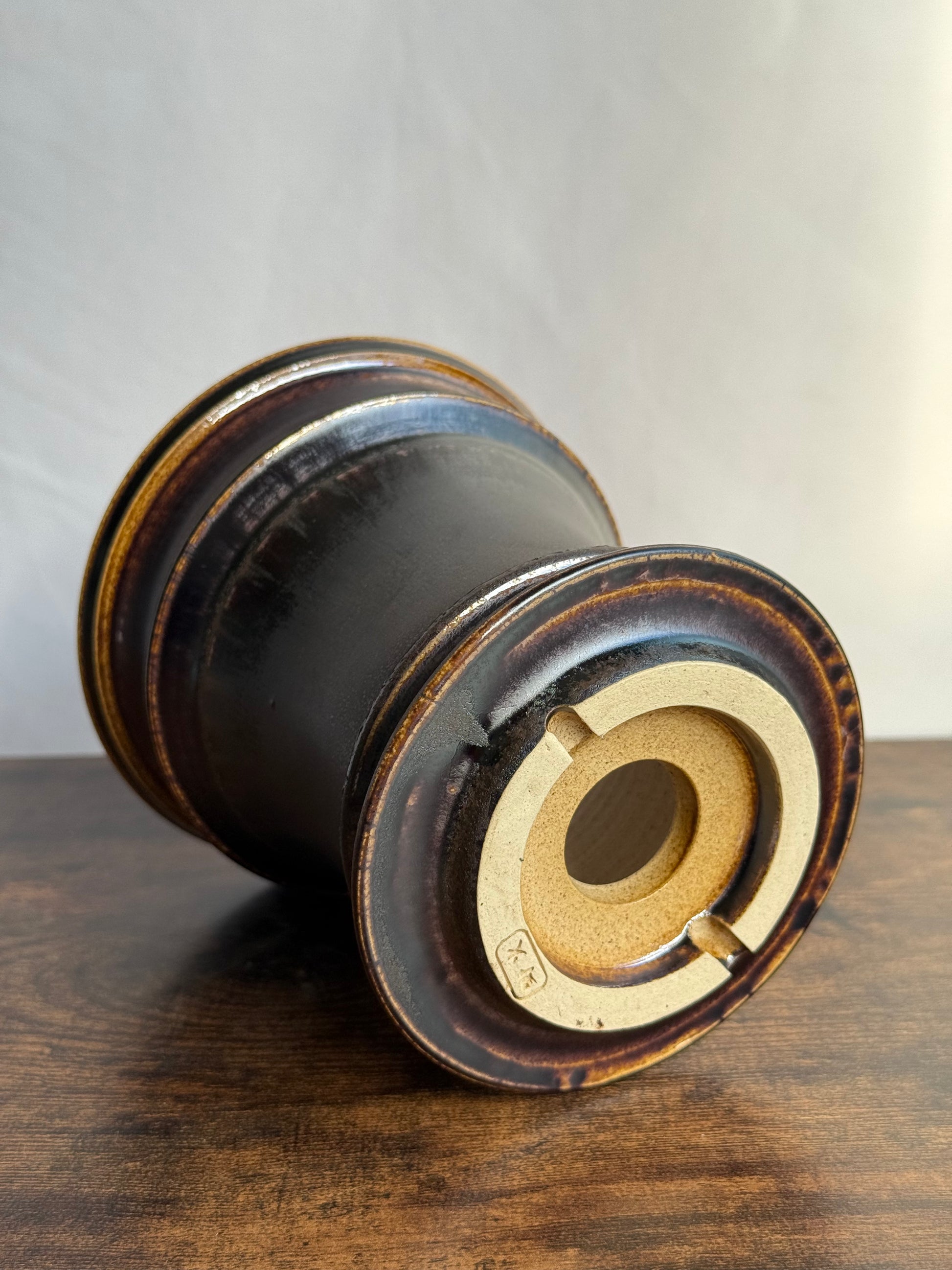 野火製陶<br>Wildfire Studio<br>手作鉢‘Burgundy’ WS5